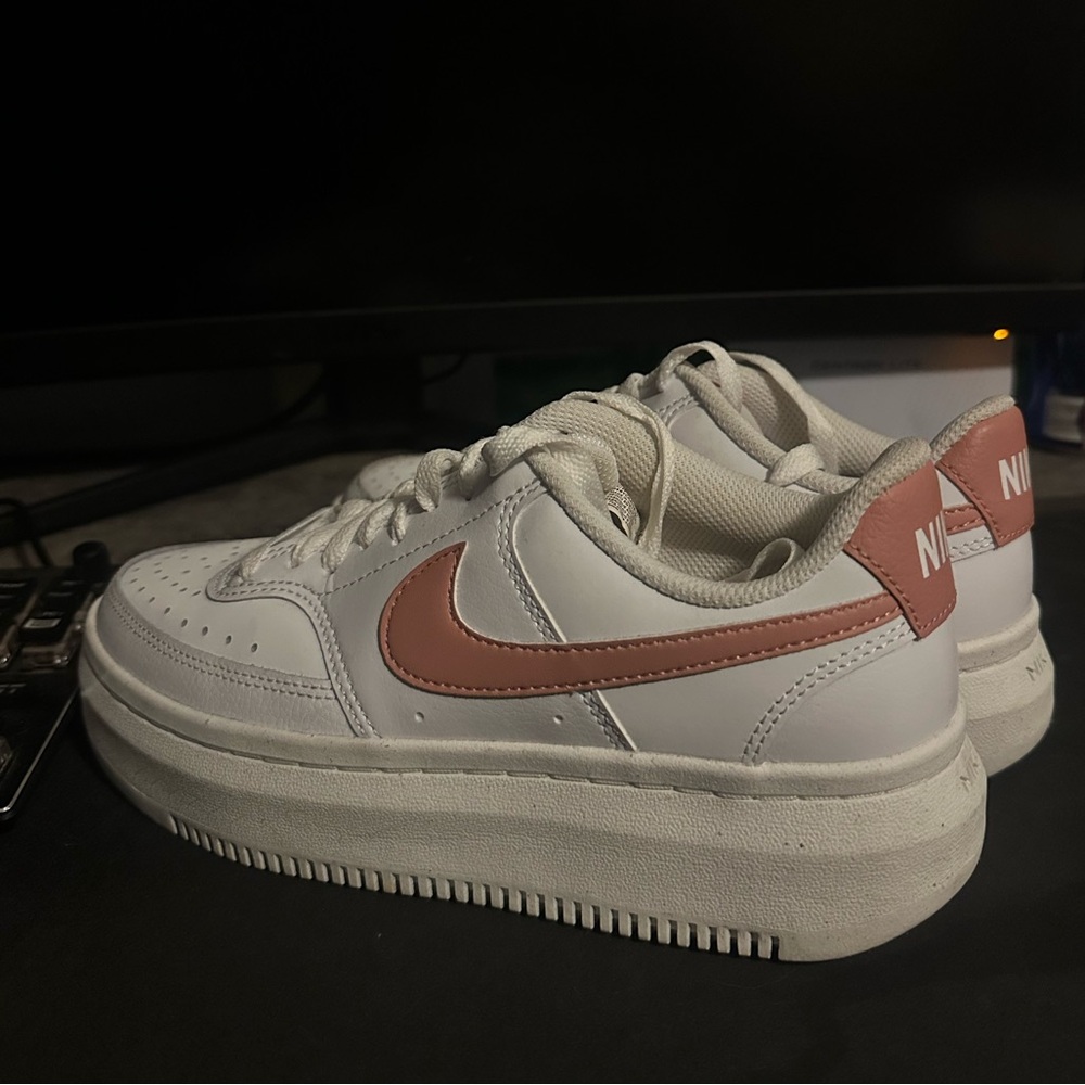 Nike Court Vision Alta Pink and White